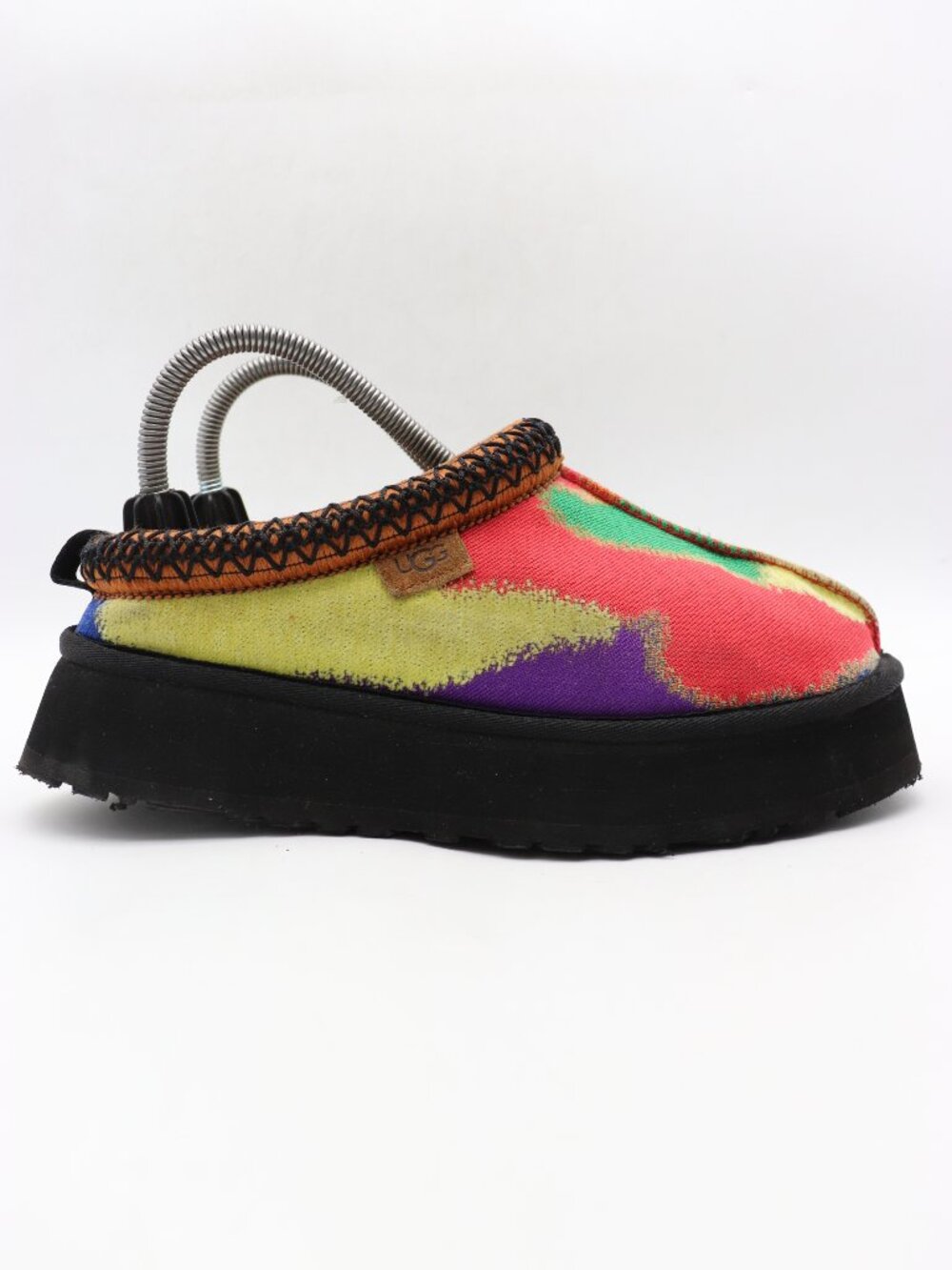 UGG Slippers Women's Size 8 Tasman Pridepop Tazz Slip On Fur l Platform 1144231
